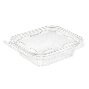 8 oz. rectangular tamper-evident PET deli clamshell container, Inline Plastics TS8