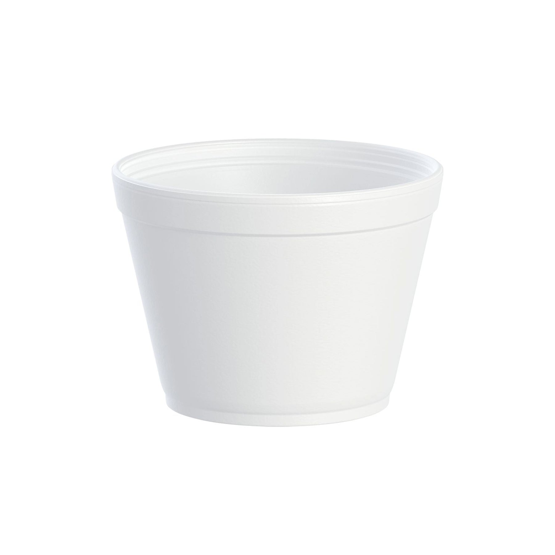 Dart 16MJ32 - 16 oz. Squat White Foam Food Container - Case of 500