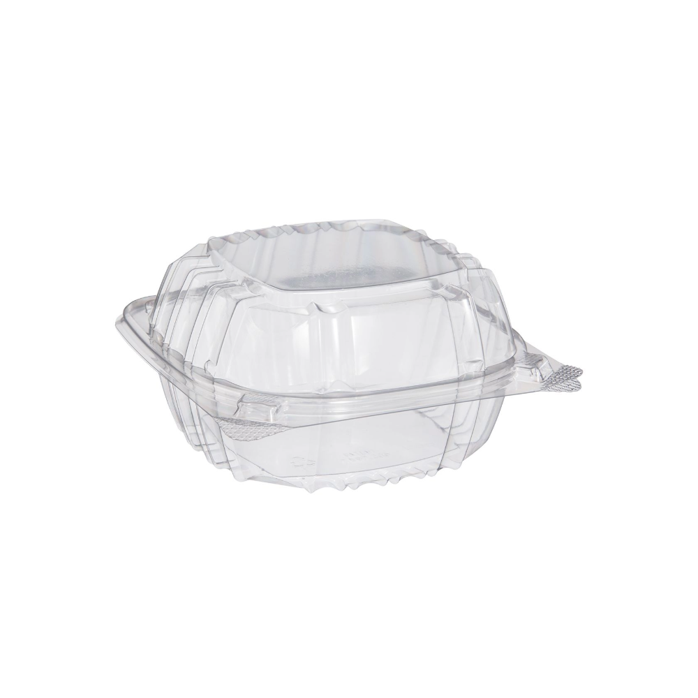 Dart C57PST1 - 6" OPS Plastic Sandwich Container, Clear - Case of 500