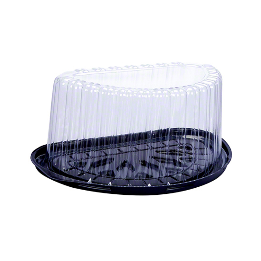 8" Half Cake Container w/ Dome Lid - Case of 100