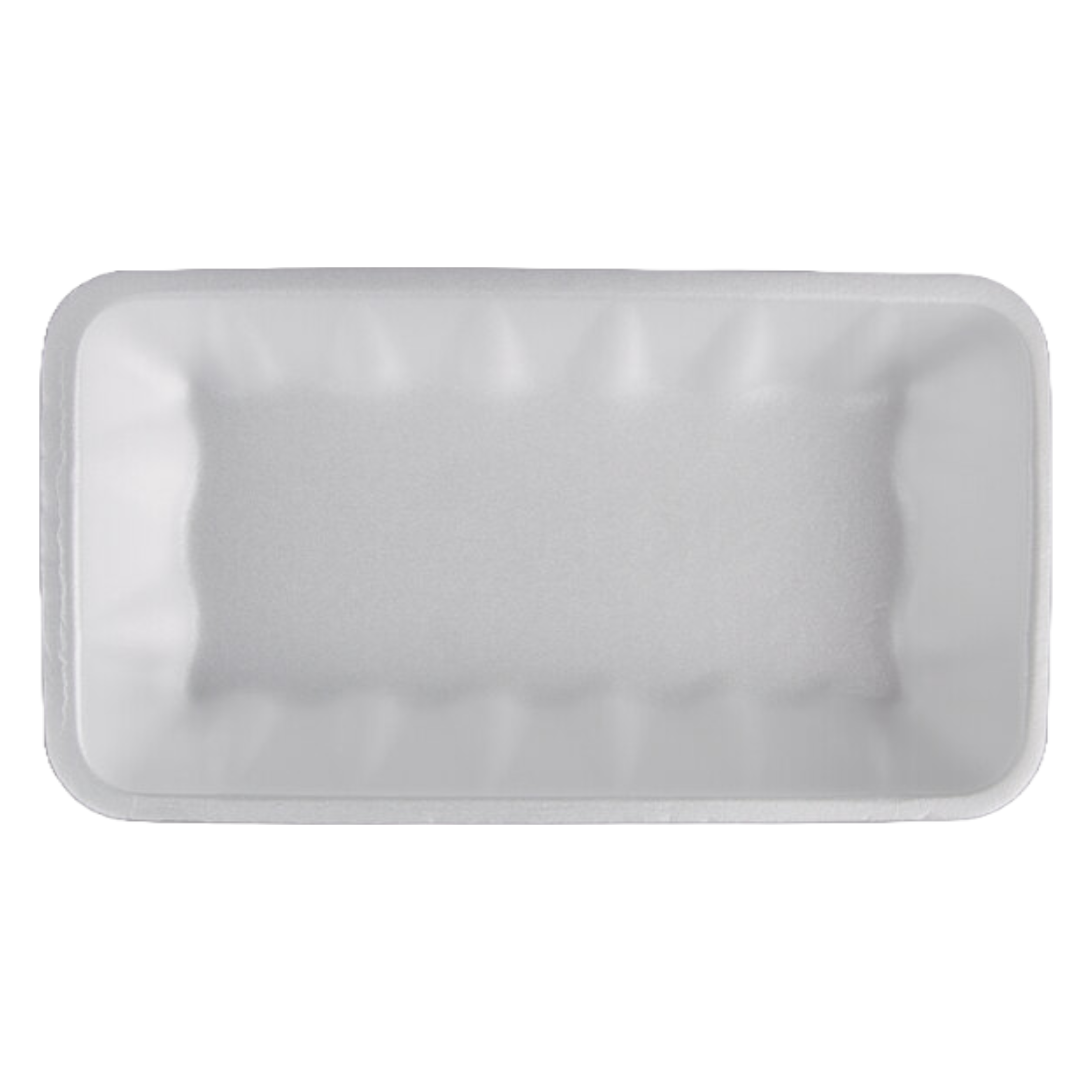 CKF 88141 - (#10K) White Foam Meat Tray 10.75" x 5.75" x 2" - Case of 250