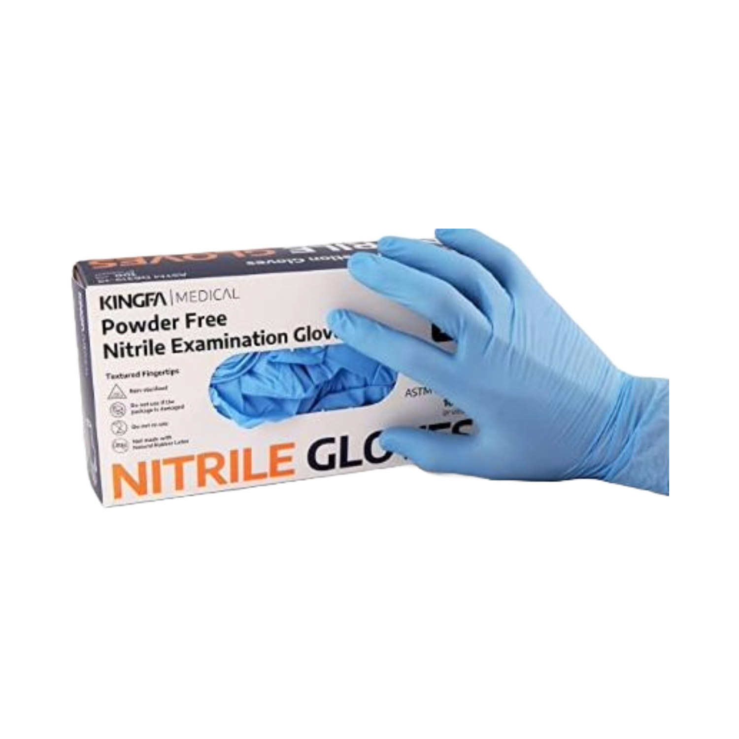 Emerald KG-1101-M - Medical Nitrile Gloves Exam Blue Medium, 100 Pack - Case of 10