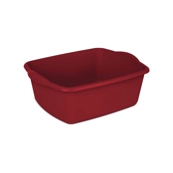 Sterilite 0647 - 12 Qt. Dishpan, Classic Red - Case of 8