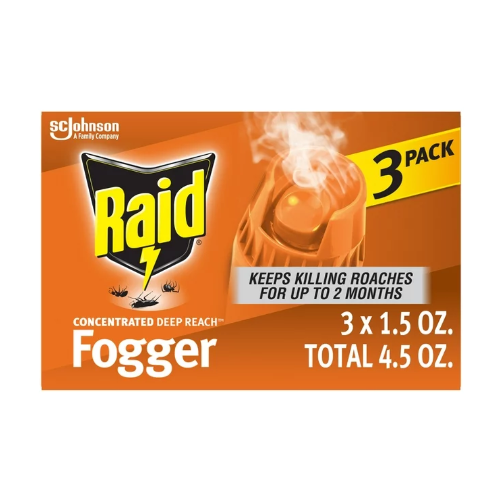 SC Johnson - Raid Concentrated Deep Reach Fogger Insecticide, 1.5oz, 3 ...