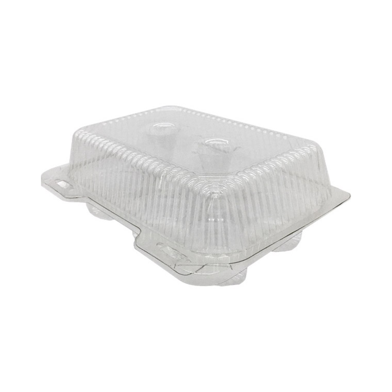 Muffin/Cupcake Container w/Clear Dome Lid, PET, 6-Cup  - Case of 250