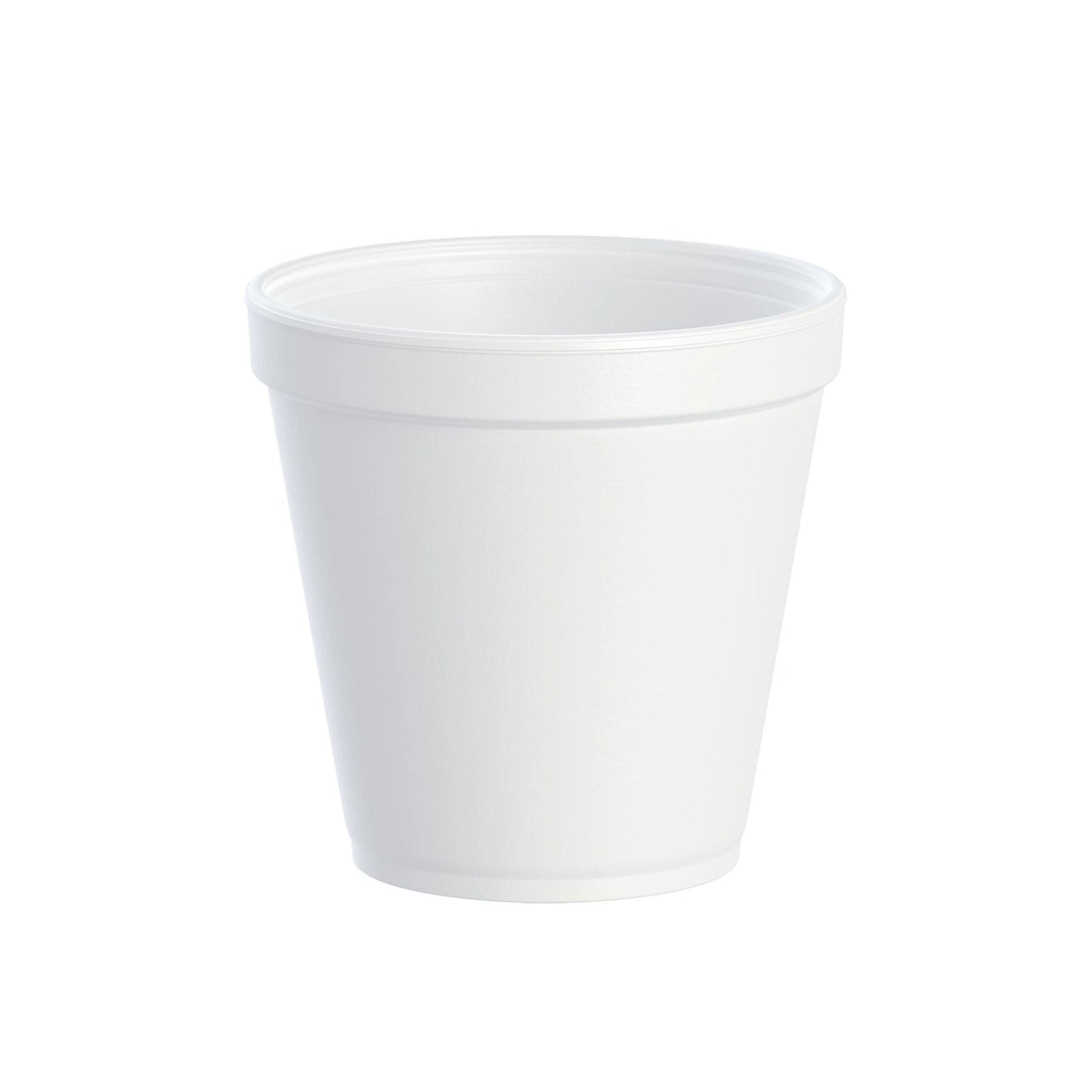 Dart 16MJ20 - 16 oz. Medium Squat White Customizable Foam Food Container - Case of 500