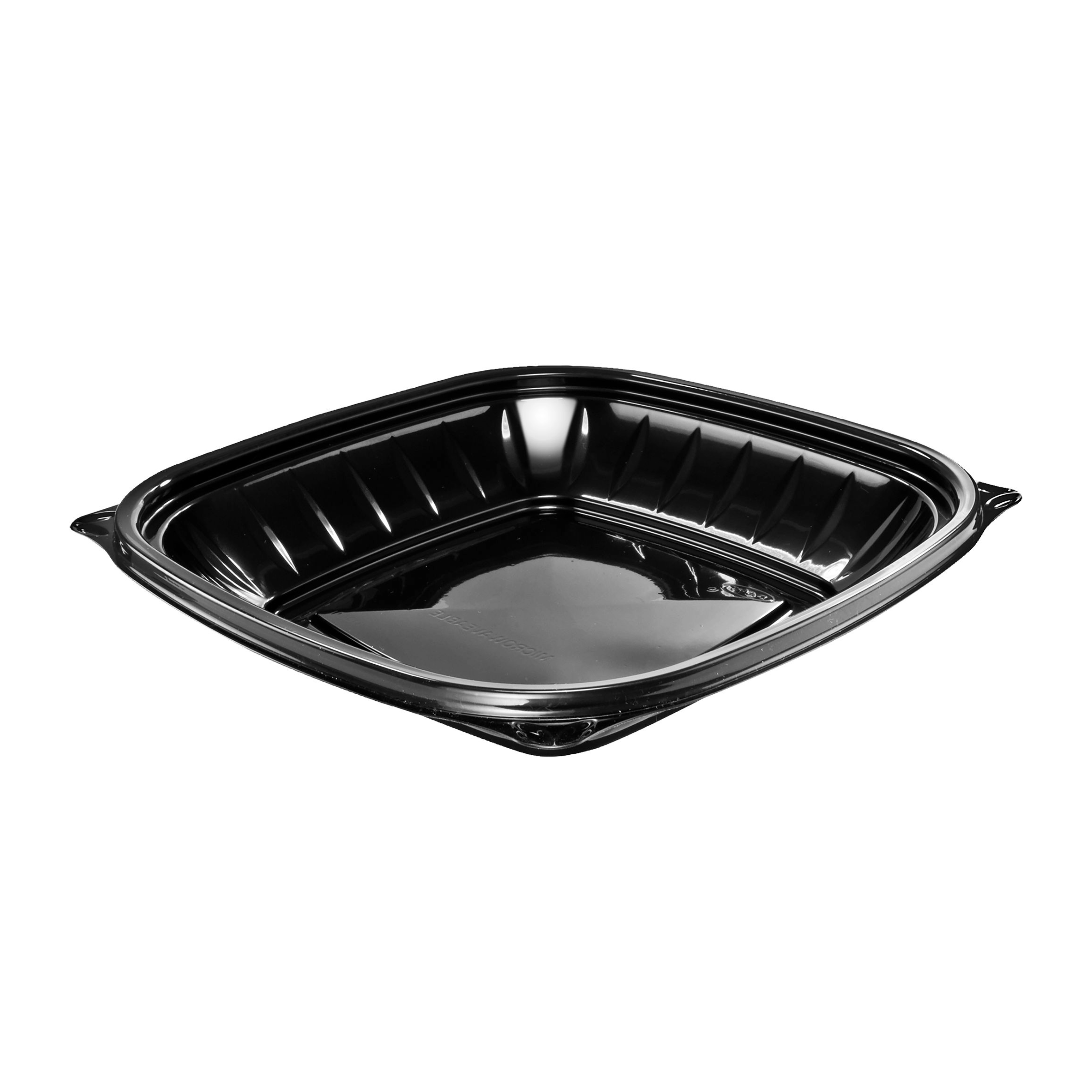 Dart B24SB - PresentaBowls Pro 24 oz. Black Square Plastic Bowl - Case of 252
