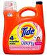 HE Compatible Liquid Laundry Detergent w/ Touch Of Downy, 132 Oz, April Fresh Scent - Case of 4