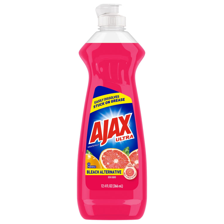 Ajax Ruby Red Grapefruit dish liquid 12.4 oz. bottle, front of package