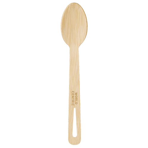 World Centric SP-BB-67 - 6.7 in Bamboo Spoon