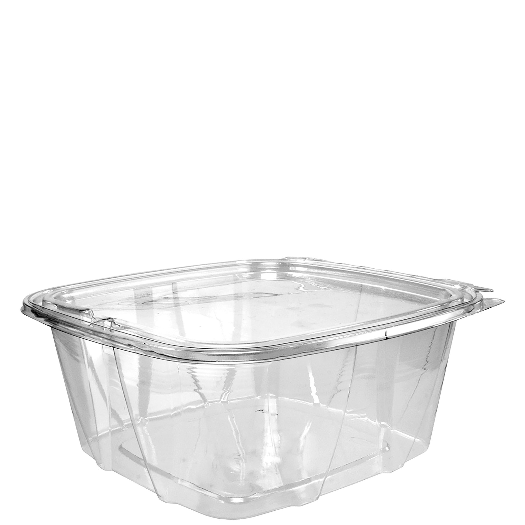 Dart CH64DEF clear empty SafeSeal container with flat lid