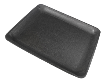 CKF 87806 #9L black foam meat tray, manufacturer product photo with background removed