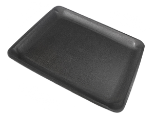 CKF 87806 #9L black foam meat tray, manufacturer product photo with background removed