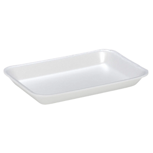 CKF 88102 #2 white foam meat tray, manufacturer product photo with background removed