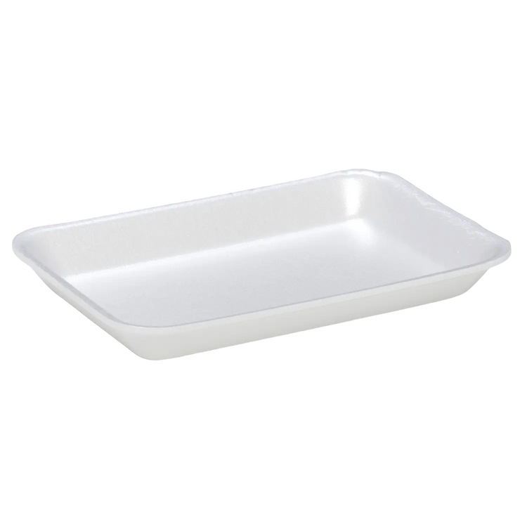 CKF 88102 #2 white foam meat tray, manufacturer product photo with background removed