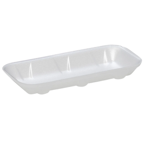 CKF 88105 #1.5 white foam meat tray, manufacturer product photo with background removed