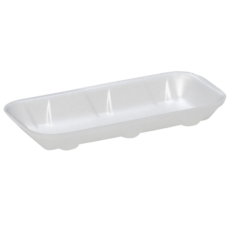 CKF 88105 #1.5 white foam meat tray, manufacturer product photo with background removed