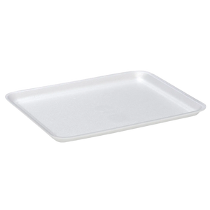 CKF 88112 #12S white foam meat tray, manufacturer product photo with background removed