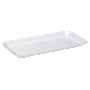 CKF 88115 #10S white foam meat tray, manufacturer product photo with background removed