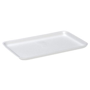 CKF 88116 #16S white foam meat tray, manufacturer product photo with background removed