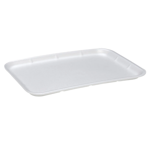 CKF 88140 #1216 white foam meat tray, manufacturer product photo with background removed