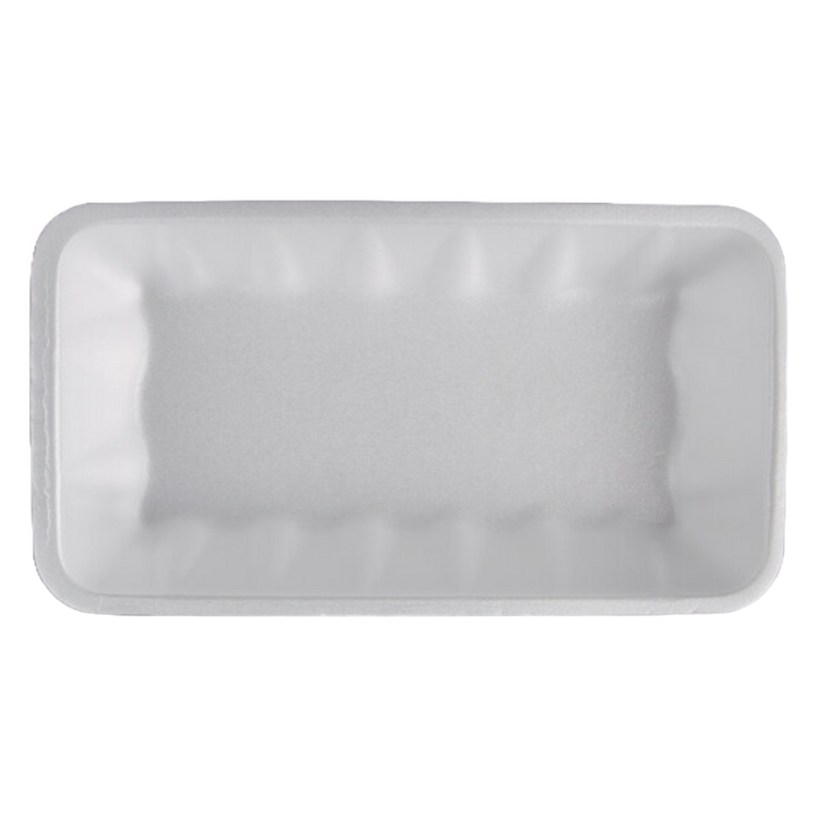 CKF 88141 #10K white foam meat tray, product photo with background removed