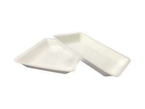 CKF 88176 #4PR white foam meat trays, product photo with background removed