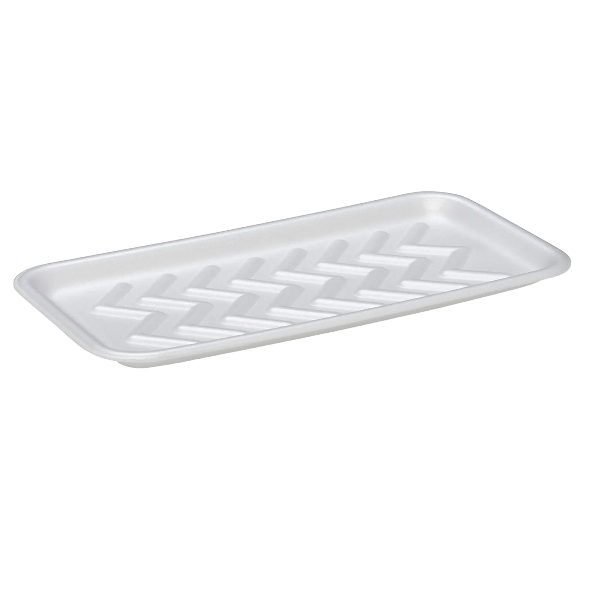 CKF 88179 #25S white heavy duty foam meat tray, manufacturer product photo with background removed