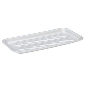 CKF 88179 #25S white heavy duty foam meat tray, manufacturer product photo with background removed
