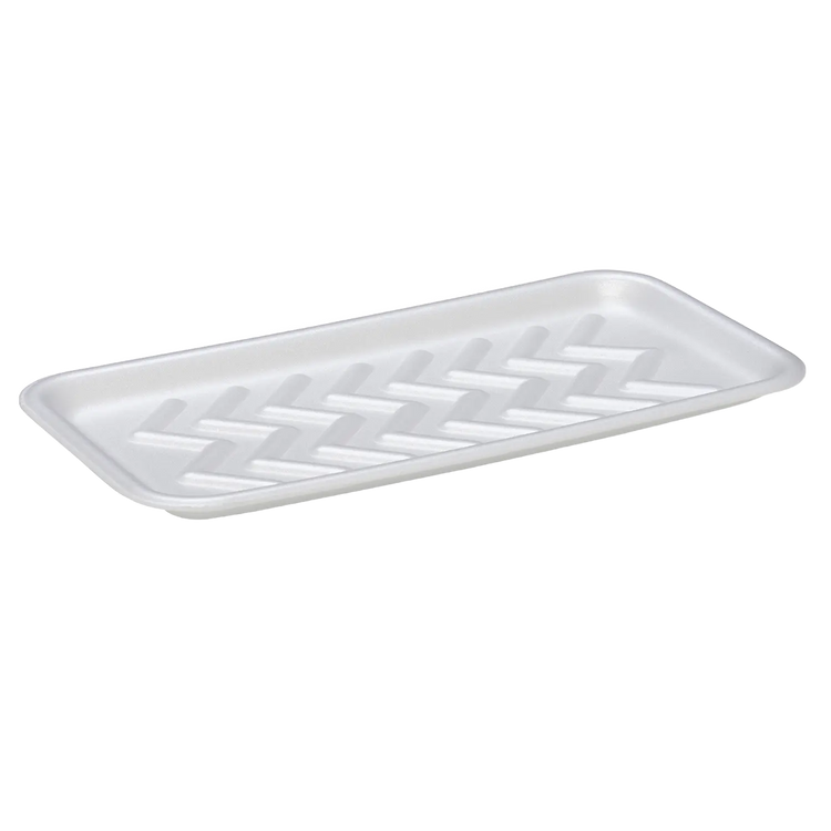 CKF 88179 #25S white heavy duty foam meat tray, manufacturer product photo with background removed