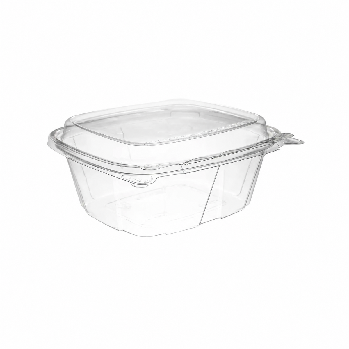 Dart CH12DED empty ClearPac SafeSeal container, centered view