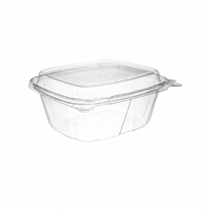 Dart CH12DED empty ClearPac SafeSeal container, centered view
