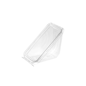Inline Plastics Safe-T-Fresh TS1SW 17.2 oz. tamper-evident sandwich wedge container, shown on a transparent background
