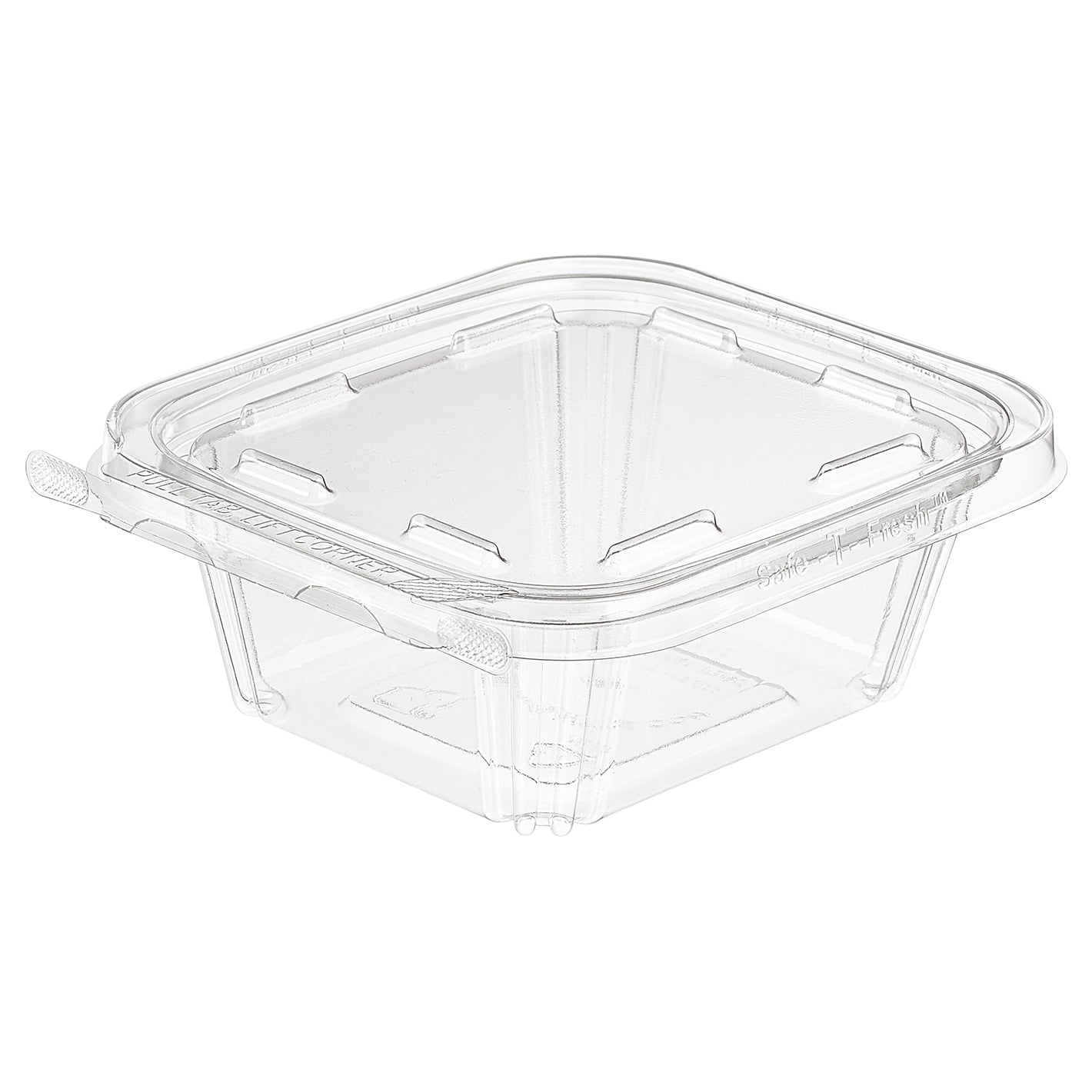 Manufacturer photo of Inline Plastics TS12 clear square tamper-evident container
