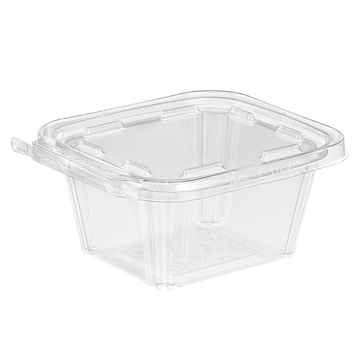 Manufacturer photo of Inline Plastics TS16 clear square tamper-evident container