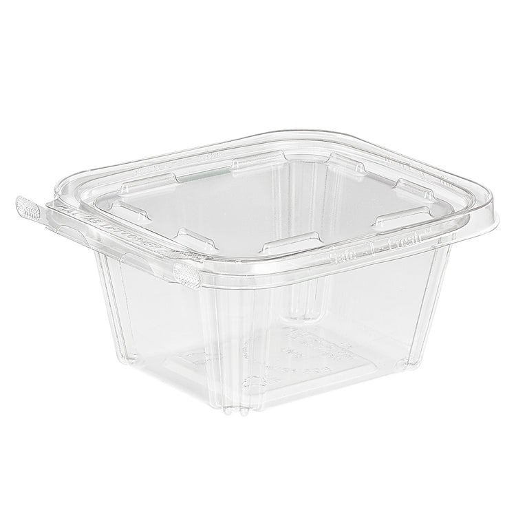 Manufacturer photo of Inline Plastics TS16 clear square tamper-evident container