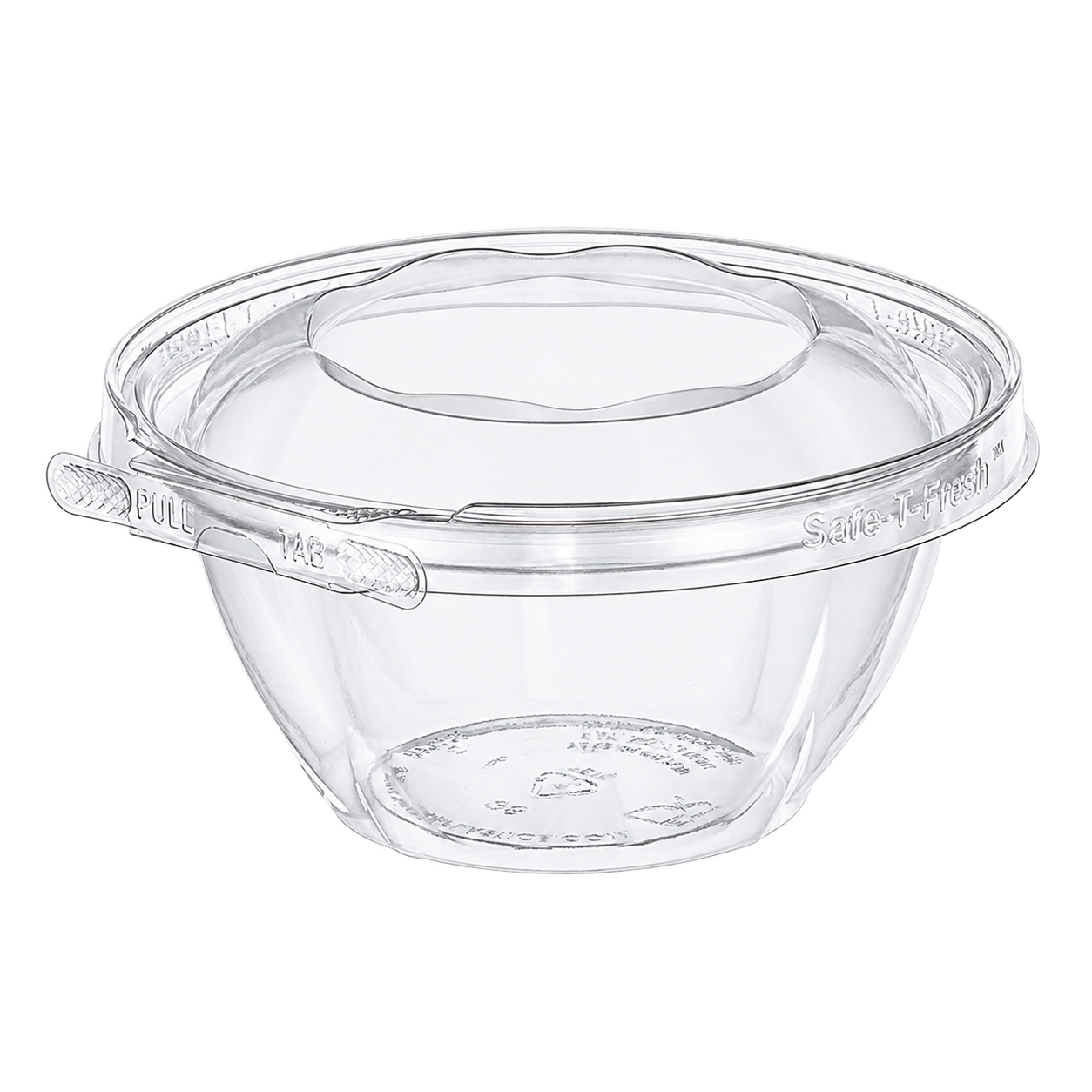 Inline Plastics TS16RN empty clear 16 oz round tamper-evident container