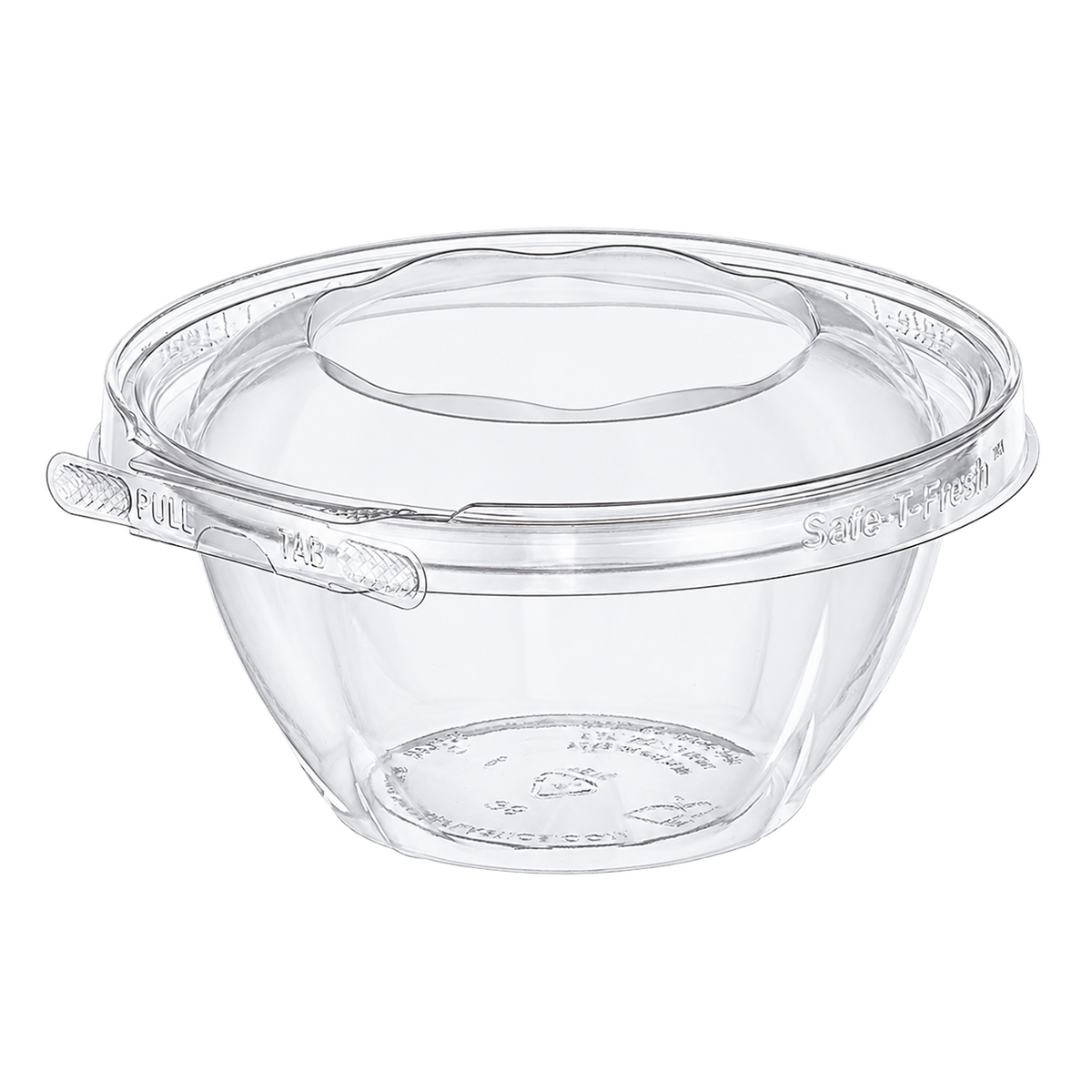 Inline Plastics TS16RN empty clear 16 oz round tamper-evident container