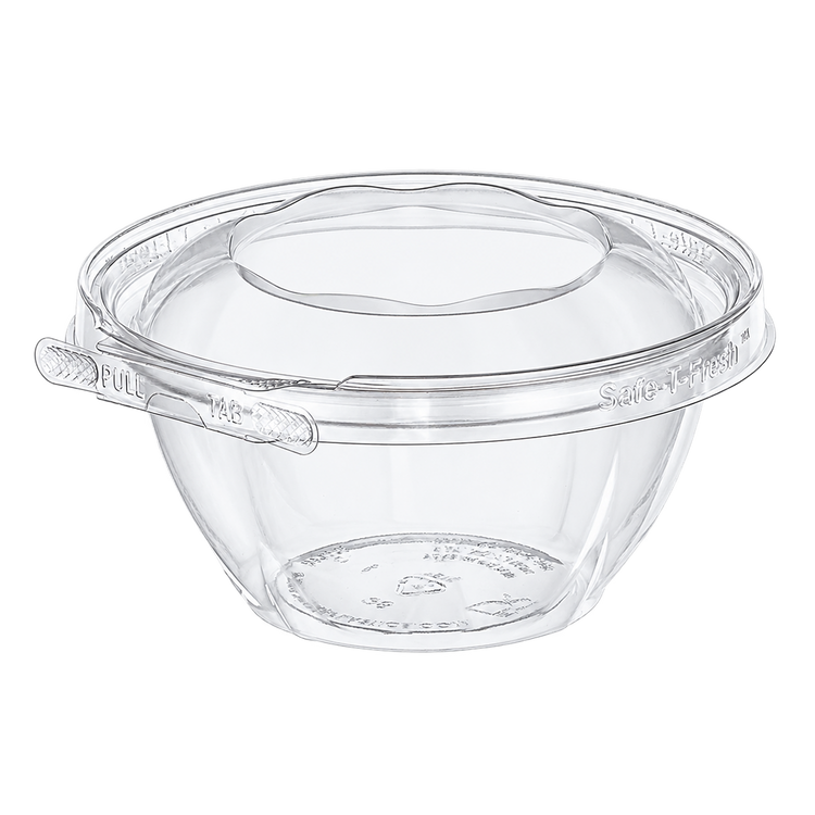 Inline Plastics TS16RN empty clear 16 oz round tamper-evident container
