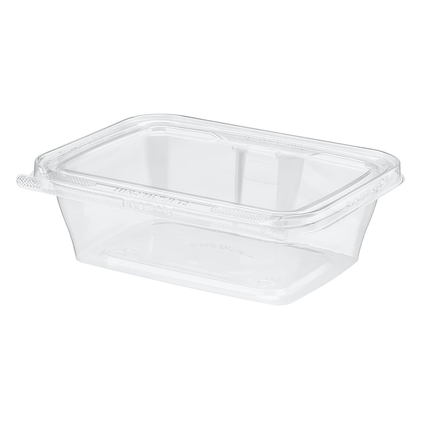 Manufacturer photo of Inline Plastics TS24 clear rectangular tamper-evident clamshell