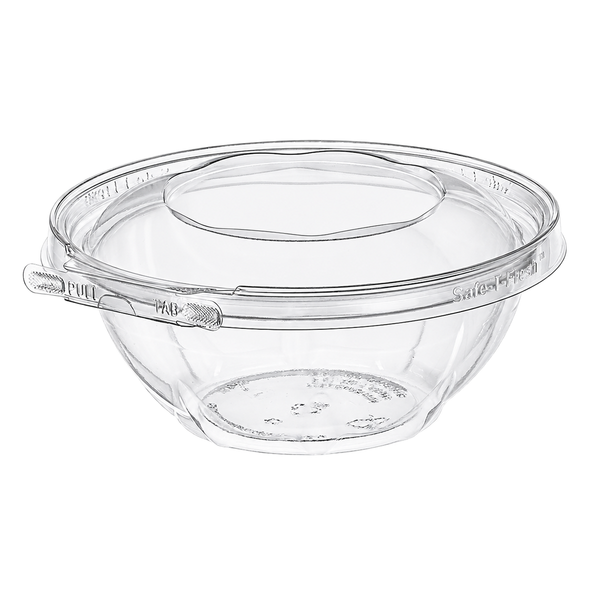 Empty Inline Plastics TS24RN clear round microvented tamper-evident bowl