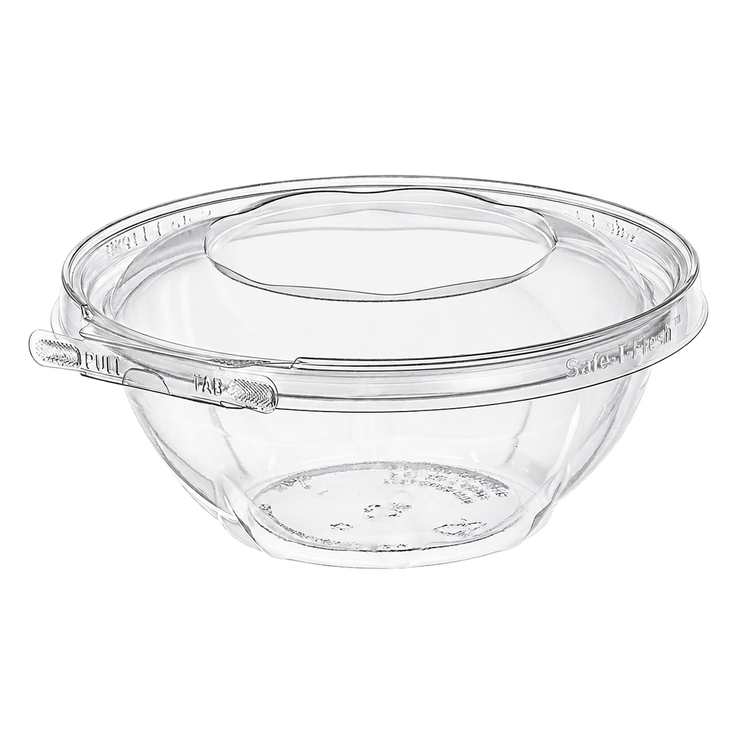 Empty Inline Plastics TS24RN clear round microvented tamper-evident bowl