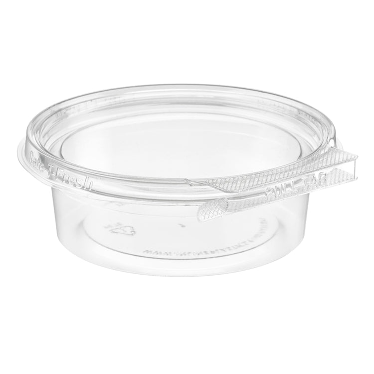 Inline Plastics TS4008R clear 8 oz round tamper-evident container manufacturer photo