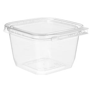 Manufacturer photo of Inline Plastics TS4016 clear 4 x 4 tamper-evident clamshell