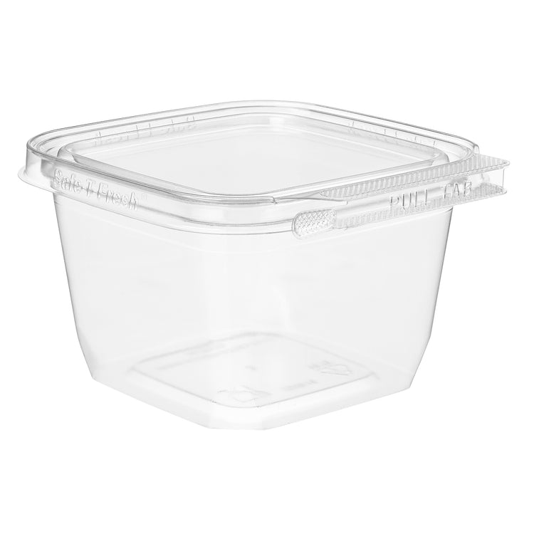Manufacturer photo of Inline Plastics TS4016 clear 4 x 4 tamper-evident clamshell