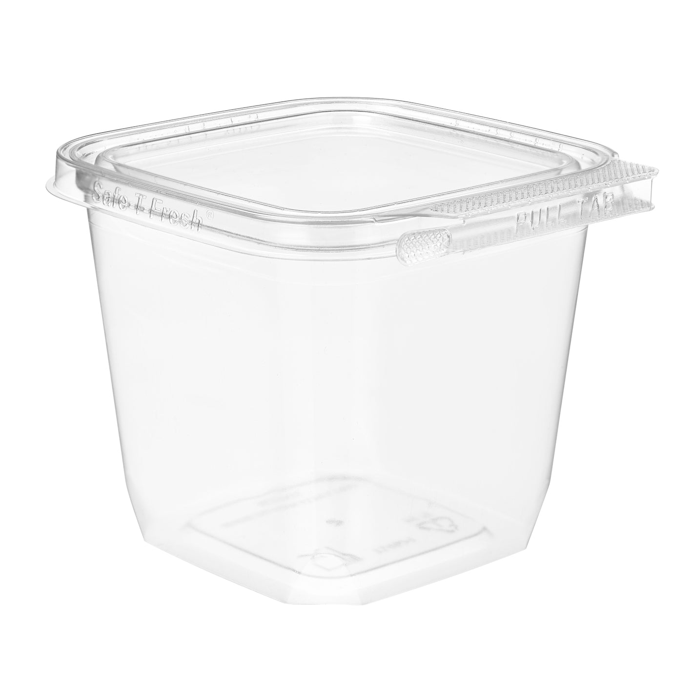 Manufacturer photo of Inline Plastics TS4024 clear 4 x 4 tamper-evident clamshell