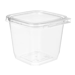 Manufacturer photo of Inline Plastics TS4024 clear 4 x 4 tamper-evident clamshell