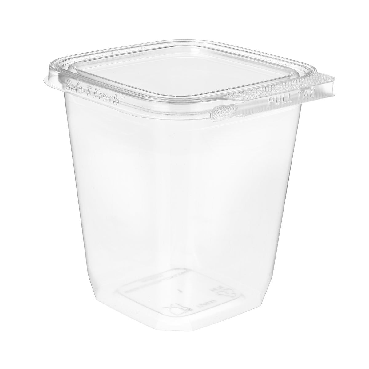 Manufacturer photo of Inline Plastics TS4032 clear tall 4 x 4 tamper-evident clamshell