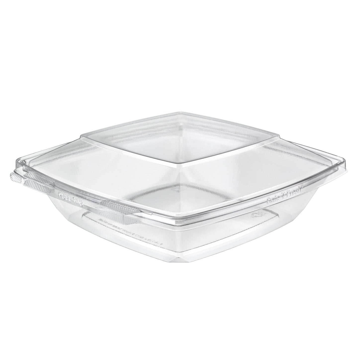 Manufacturer photo of Inline Plastics TS48PW clear square tamper-evident clamshell