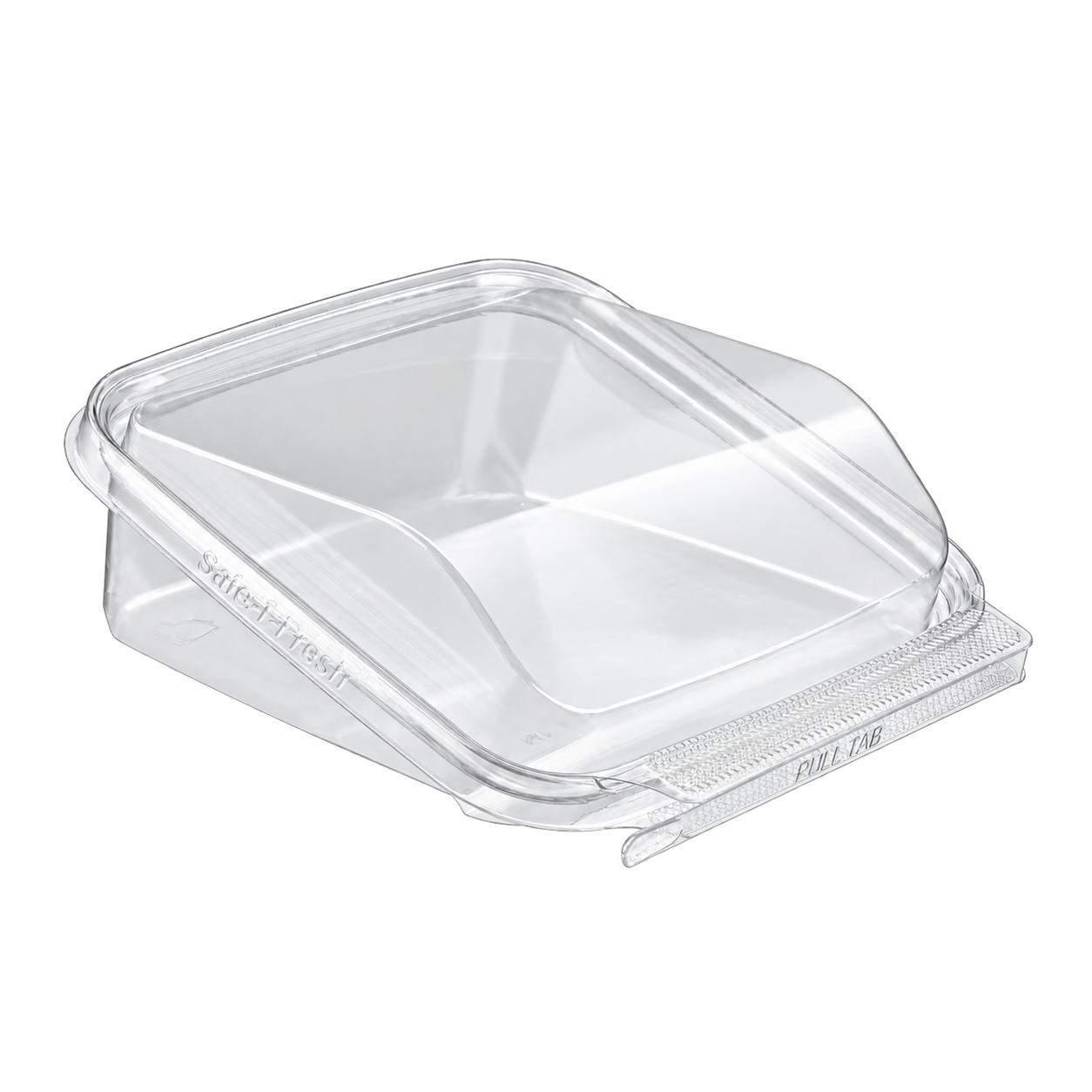 Inline Plastics TSSWR empty clear tamper-evident wrap sandwich container